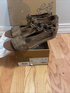 naughty monkey Tan Braided Gladiator Sandal